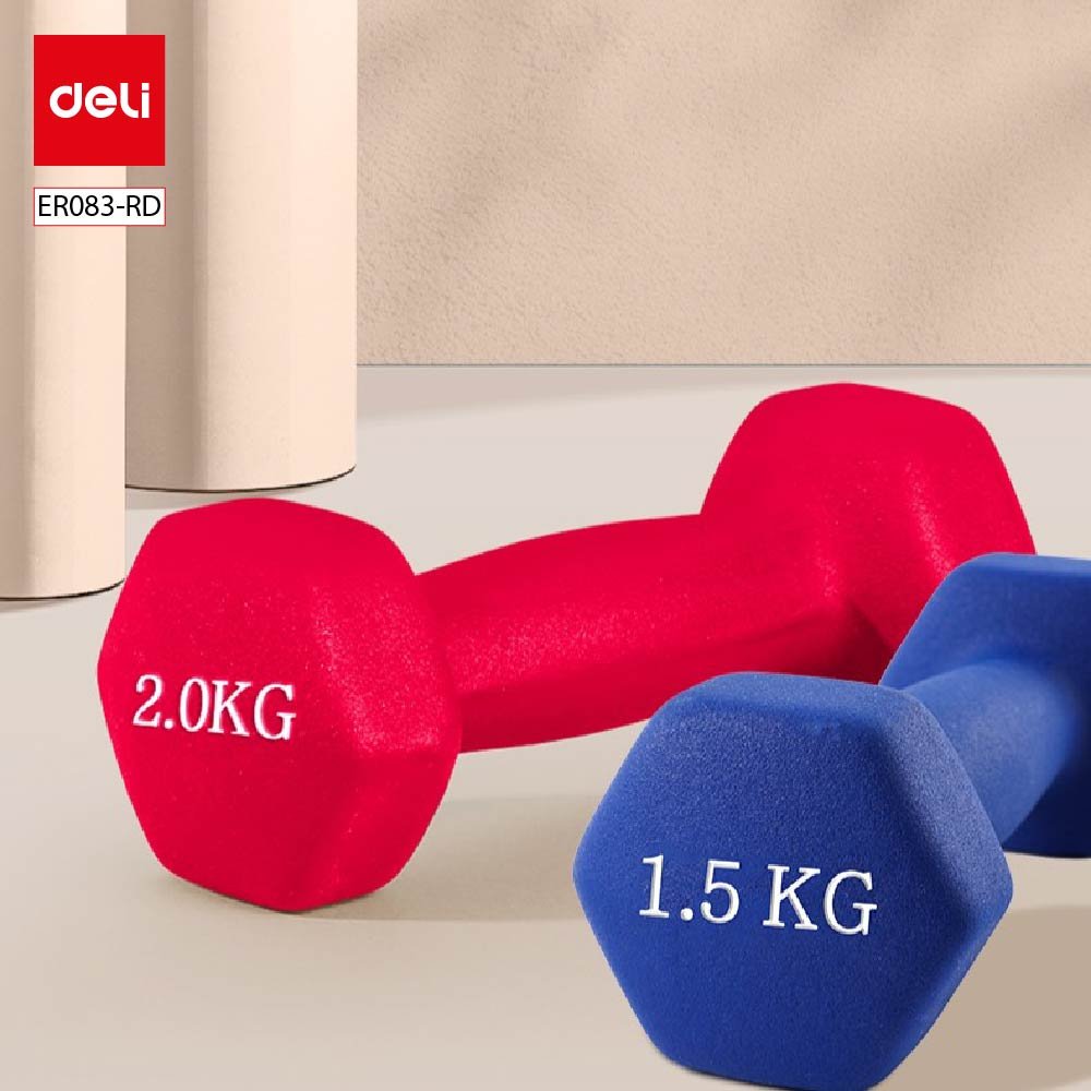 ديلي أثقال مطاطية - خفيفة الوزن ومتينة - 2 كيلو غرام - أحمر - ER083-RD